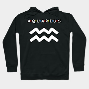 Aquarius Symbol Birthday Zodiac Aquarius Hoodie